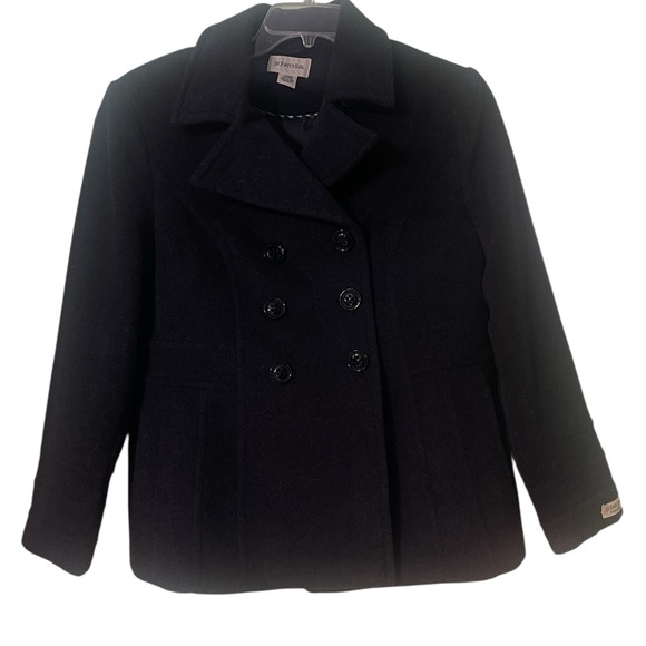 St. John’s Bay Cashmere/wool blend Pea Coat. Size large. GUC - Picture 6 of 14